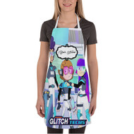 Onyourcases Glitch Techs Custom Personalized Name Kitchen Apron With Adjustable Awesome Strap Pockets Best Brand For Cooking Cafe Baking Cheff Coffee Barista Bartender