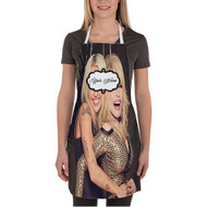 Onyourcases Miley Cyrus and Dolly Parton Custom Personalized Name Kitchen Apron With Adjustable Awesome Strap Pockets Best Brand For Cooking Cafe Baking Cheff Coffee Barista Bartender