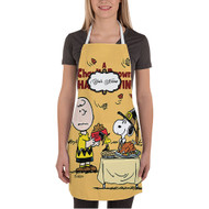 Onyourcases A Charlie Brown Thanksgiving Custom Personalized Name Kitchen Apron Best Brand With Adjustable Awesome Strap Pockets For Cooking Cafe Baking Cheff Coffee Barista Bartender