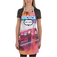 Onyourcases Arcade Paradise Custom Personalized Name Kitchen Apron Best Brand With Adjustable Awesome Strap Pockets For Cooking Cafe Baking Cheff Coffee Barista Bartender