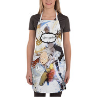 Onyourcases Saitama and Genos One Punch Man Custom Personalized Name Kitchen Apron With Best Brand Adjustable Awesome Strap Pockets For Cooking Cafe Baking Cheff Coffee Barista Bartender