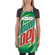 Onyourcases Mountain Dew Custom Personalized Name Kitchen Apron With Adjustable Awesome Best Brand Strap Pockets For Cooking Cafe Baking Cheff Coffee Barista Bartender