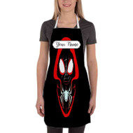 Onyourcases Spider Verse Custom Personalized Name Kitchen Apron With Adjustable Awesome Best Brand Strap Pockets For Cooking Cafe Baking Cheff Coffee Barista Bartender