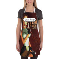 Onyourcases Tomb Raider Lara Croft Custom Personalized Name Kitchen Apron With Adjustable Awesome Best Brand Strap Pockets For Cooking Cafe Baking Cheff Coffee Barista Bartender