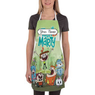 Onyourcases Toon Marty Custom Personalized Name Kitchen Apron With Adjustable Awesome Best Brand Strap Pockets For Cooking Cafe Baking Cheff Coffee Barista Bartender