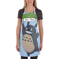 Onyourcases Totoro Art Custom Personalized Name Kitchen Apron With Adjustable Awesome Best Brand Strap Pockets For Cooking Cafe Baking Cheff Coffee Barista Bartender