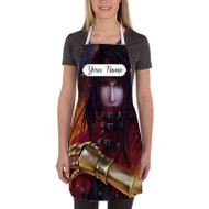 Onyourcases Vincent Valentine Final Fantasy VII Custom Personalized Name Kitchen Apron With Adjustable Awesome Best Brand Strap Pockets For Cooking Cafe Baking Cheff Coffee Barista Bartender