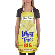 Onyourcases Wheat Thins Crackers Custom Personalized Name Kitchen Apron With Adjustable Awesome Best Brand Strap Pockets For Cooking Cafe Baking Cheff Coffee Barista Bartender