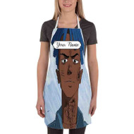 Onyourcases XXXTentacion Sauce Custom Personalized Name Kitchen Apron With Adjustable Awesome Best Brand Strap Pockets For Cooking Cafe Baking Cheff Coffee Barista Bartender