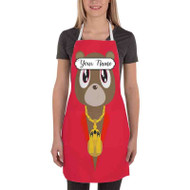 Onyourcases Yeezy Bear Kanye West Custom Personalized Name Kitchen Apron With Adjustable Awesome Best Brand Strap Pockets For Cooking Cafe Baking Cheff Coffee Barista Bartender