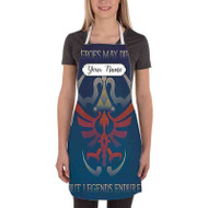 Onyourcases Zelda Heroes May Die Custom Personalized Name Kitchen Apron With Adjustable Awesome Best Brand Strap Pockets For Cooking Cafe Baking Cheff Coffee Barista Bartender