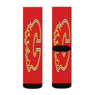 Onyourcases Calgary Flames NHL Art Custom Socks Sublimation Awesome Printed Sports Elite Socks Polyester Bottoms Gymnastic Running Yoga School Basketball Skatebording Spandex