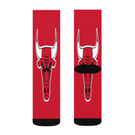 Onyourcases Chicago Bulls NBA Art Custom Socks Sublimation Awesome Printed Sports Elite Socks Polyester Bottoms Gymnastic Running Yoga School Basketball Skatebording Spandex