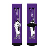 Onyourcases Northwestern Wildcats Custom Socks Sublimation Awesome Printed Sports Elite Socks Polyester Bottoms Gymnastic Running Yoga School Basketball Skatebording Spandex