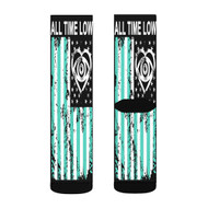 Onyourcases All Time Low Flag New Custom Socks Sublimation Brand Awesome Printed Sports Elite Socks Polyester Bottoms Gymnastic Running Yoga School Basketball Skatebording Spandex