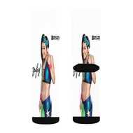 Onyourcases Bayley WWE Custom Socks Sublimation Brand Awesome Printed Sports Elite Socks Polyester Bottoms Gymnastic Running Yoga School Basketball Skatebording Spandex