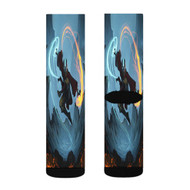 Onyourcases Darth Vader and Ahsoka Tano Custom Socks Sublimation Brand Awesome Printed Sports Elite Socks Polyester Bottoms Gymnastic Running Yoga School Basketball Skatebording Spandex