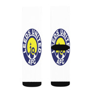 Onyourcases Leeds United Badges Football League Custom Socks Sublimation Brand Awesome Printed Sports Elite Socks Polyester Bottoms Gymnastic Running Yoga School Basketball Skatebording Spandex