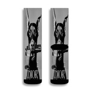 Onyourcases Doberman Gun Fashion Custom Socks Sublimation Awesome Brand Printed Sports Elite Socks Polyester Bottoms Gymnastic Running Yoga School Basketball Skatebording Spandex