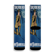 Onyourcases War Poster Send More Men Custom Socks Sublimation Awesome Brand Printed Sports Elite Socks Polyester Bottoms Gymnastic Running Yoga School Basketball Skatebording Spandex