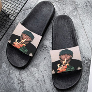 Onyourcases Bazzi Custom Adults Slippers Flip-flops Shoes Shoes Adults Black And White Slippers Non Slip Slippers