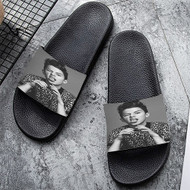 Onyourcases Jacob Sartorius Custom Adults Slippers Flip-flops Shoes Shoes Adults Black And White Slippers Non Slip Slippers