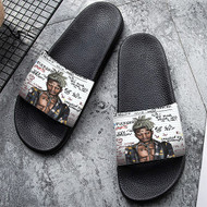 Onyourcases XXXTentacion Art Custom Adults Slippers Flip-flops Shoes Shoes Adults Black And White Slippers Non Slip Slippers