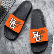 Onyourcases Bowling Green Falcons Custom Adults Slippers Flip-flops Shoes Shoes Adults Black And White Slippers Non Slip Slippers