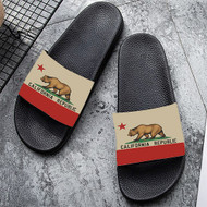 Onyourcases California Republic Custom Adults Slippers Flip-flops Shoes Shoes Adults Black And White Slippers Non Slip Slippers