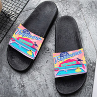 Onyourcases Club Tropicana Custom Adults Slippers Flip-flops Shoes Shoes Adults Black And White Slippers Non Slip Slippers