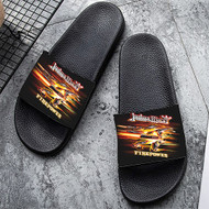 Onyourcases Judas Priest Firepower Custom Adults Slippers Flip-flops Shoes Shoes Adults Black And White Slippers Non Slip Slippers