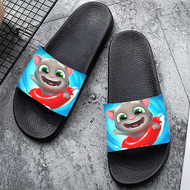 Onyourcases Talking Tom Pool Custom Adults Slippers Flip-flops Shoes Shoes Adults Black And White Slippers Non Slip Slippers