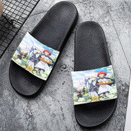 Onyourcases Akagami no Shirayukihime Custom Adults Slippers Flip-flops Shoes Shoes Adults Black And White Slippers Non Slip Slippers