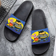 Onyourcases Pooh and Piglet Batman Robin Custom Adults Slippers Flip-flops Shoes Shoes Adults Black And White Slippers Non Slip Slippers