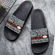 Onyourcases Rick and Morty Get Your Shit Together Custom Adults Slippers Flip-flops Shoes Shoes Adults Black And White Slippers Non Slip Slippers