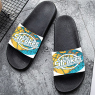 Onyourcases The Strokes Custom Adults Slippers Flip-flops Shoes Shoes Adults Black And White Slippers Non Slip Slippers