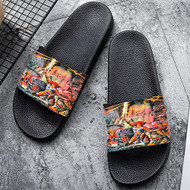 Onyourcases Thunder Cats Custom Adults Slippers Flip-flops Shoes Shoes Adults Black And White Slippers Non Slip Slippers