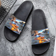 Onyourcases Tracer Overwatch Custom Adults Slippers Flip-flops Shoes Shoes Adults Black And White Slippers Non Slip Slippers