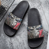 Onyourcases Transformers The Last Knight Custom Adults Slippers Flip-flops Shoes Shoes Adults Black And White Slippers Non Slip Slippers