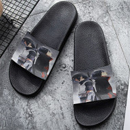 Onyourcases Uchiha Sasuke and Itachi Naruto Shippuden Custom Adults Slippers Flip-flops Shoes Shoes Adults Black And White Slippers Non Slip Slippers