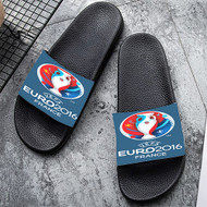 Onyourcases UEFA EURO France 2016 Custom Adults Slippers Flip-flops Shoes Shoes Adults Black And White Slippers Non Slip Slippers