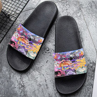 Onyourcases Uncle Grandpa STeven Universe Custom Adults Slippers Flip-flops Shoes Shoes Adults Black And White Slippers Non Slip Slippers