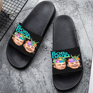 Onyourcases With Bob and David Custom Adults Slippers Flip-flops Shoes Shoes Adults Black And White Slippers Non Slip Slippers