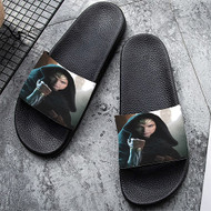 Onyourcases Wonder Woman Movie Custom Adults Slippers Flip-flops Shoes Shoes Adults Black And White Slippers Non Slip Slippers