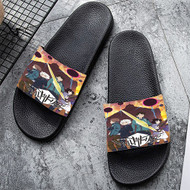 Onyourcases World Trigger Custom Adults Slippers Flip-flops Shoes Shoes Adults Black And White Slippers Non Slip Slippers