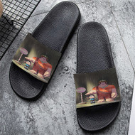 Onyourcases Wreck it Ralph Totoro Custom Adults Slippers Flip-flops Shoes Shoes Adults Black And White Slippers Non Slip Slippers