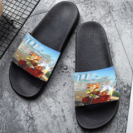 Onyourcases Zootopia Custom Adults Slippers Flip-flops Shoes Shoes Adults Black And White Slippers Non Slip Slippers