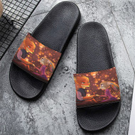 Onyourcases Zootopia as Tangled Disney Custom Adults Slippers Flip-flops Shoes Shoes Adults Black And White Slippers Non Slip Slippers