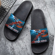 Onyourcases Zootopia Civil War Custom Adults Slippers Flip-flops Shoes Shoes Adults Black And White Slippers Non Slip Slippers