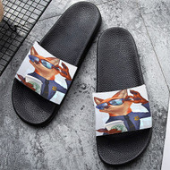 Onyourcases Zootopia Starbucks Coffee Custom Adults Slippers Flip-flops Shoes Shoes Adults Black And White Slippers Non Slip Slippers